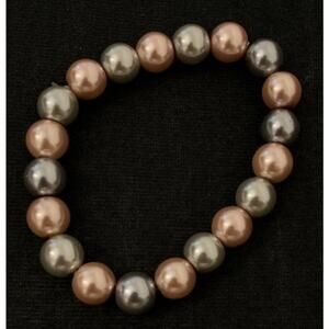 Bi‎ color elastic pearls Bracelet